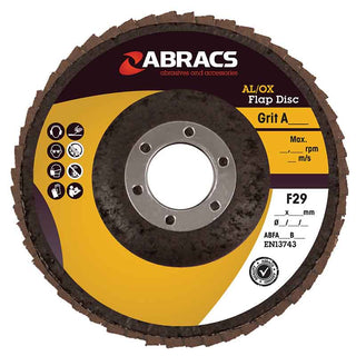 ABRACS Trade Flap Discs AL/OX 115mm X 22mm - ABFA115B40