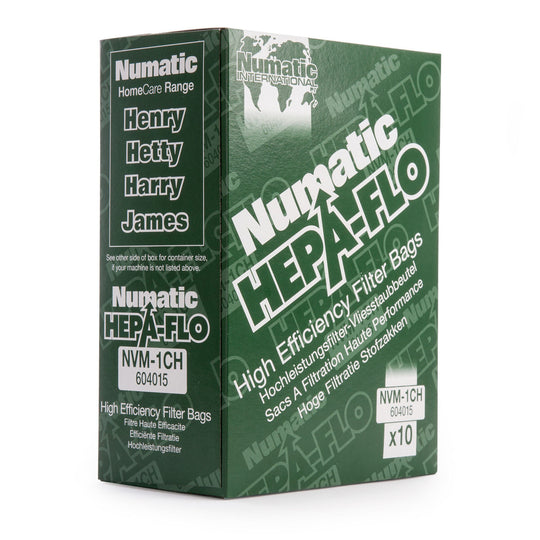 Numatic NVM-1CH 604015 HEPA-FLO High Efficiency Filter Bags