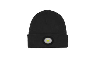Buy black Unilite USB Rechargeable Beanie Light and Hat