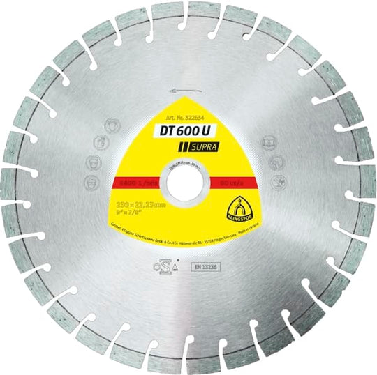 KLINGSPOR 325195 Diamond Cutting Blades DT600U SUPRA