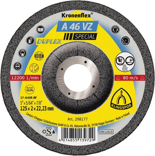 KLINGSPOR 298176 Kronenflex Grinding Discs A 46 VZ (pack of 25)