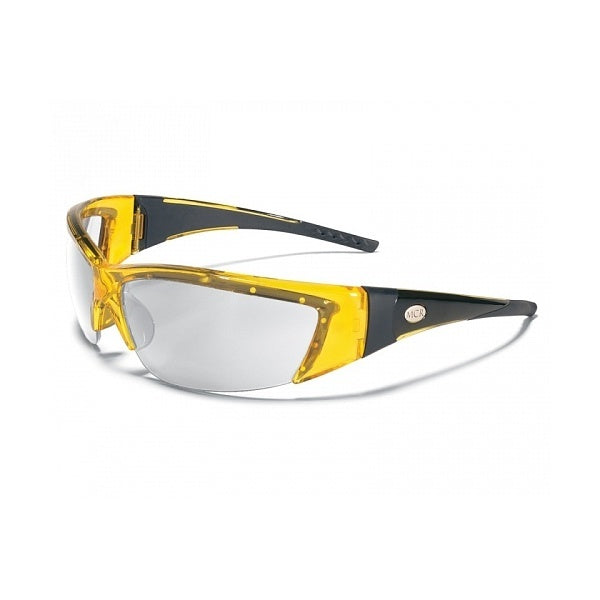 MCR Forceflex Safety Specs Yellow Frame with Clear Lens CEENFF230