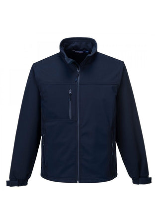 Mens Showerproof Fleece Lined Softshell Jacket - Navy