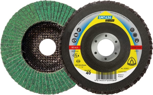 KLINGSPOR 322826 Abrasive Flap Discs SMT636 Supra (pack of 10)